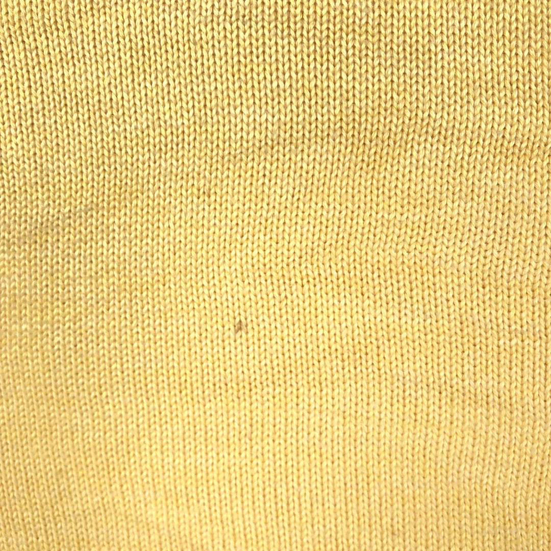 Brooks Brothers cotton knit sweater, men's size L (equivalent) cotton yellow type Vintage Second Hand