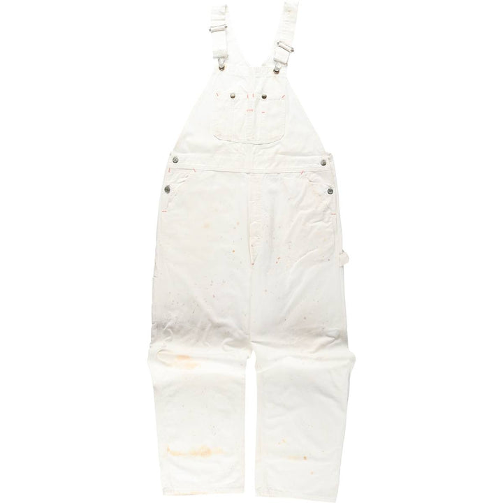 Big Yank denim overalls, made in the USA, men's size W39 (approx.). cotton white type Vintage Second Hand