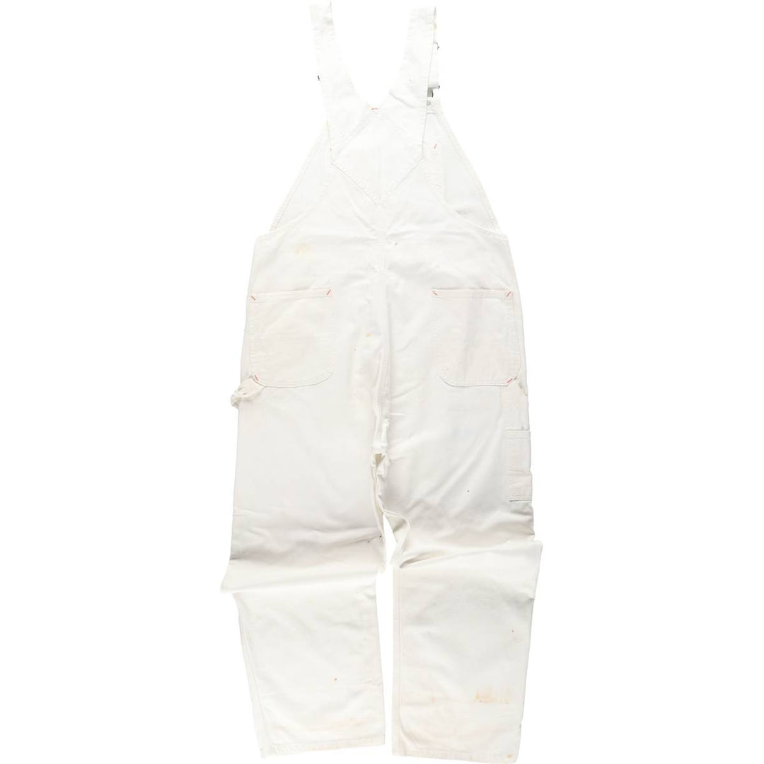 Big Yank denim overalls, made in the USA, men's size W39 (approx.). cotton white type Vintage Second Hand