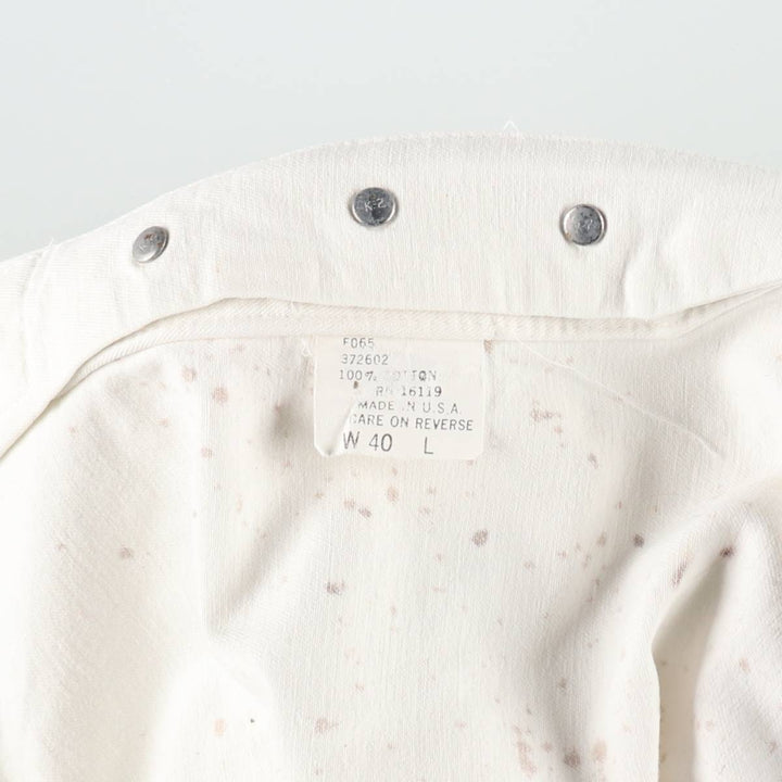 Big Yank denim overalls, made in the USA, men's size W39 (approx.). cotton white type Vintage Second Hand
