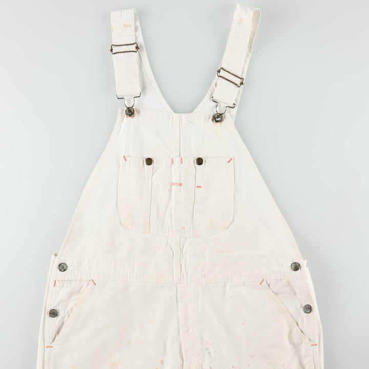 Big Yank denim overalls, made in the USA, men's size W39 (approx.). cotton white type Vintage Second Hand