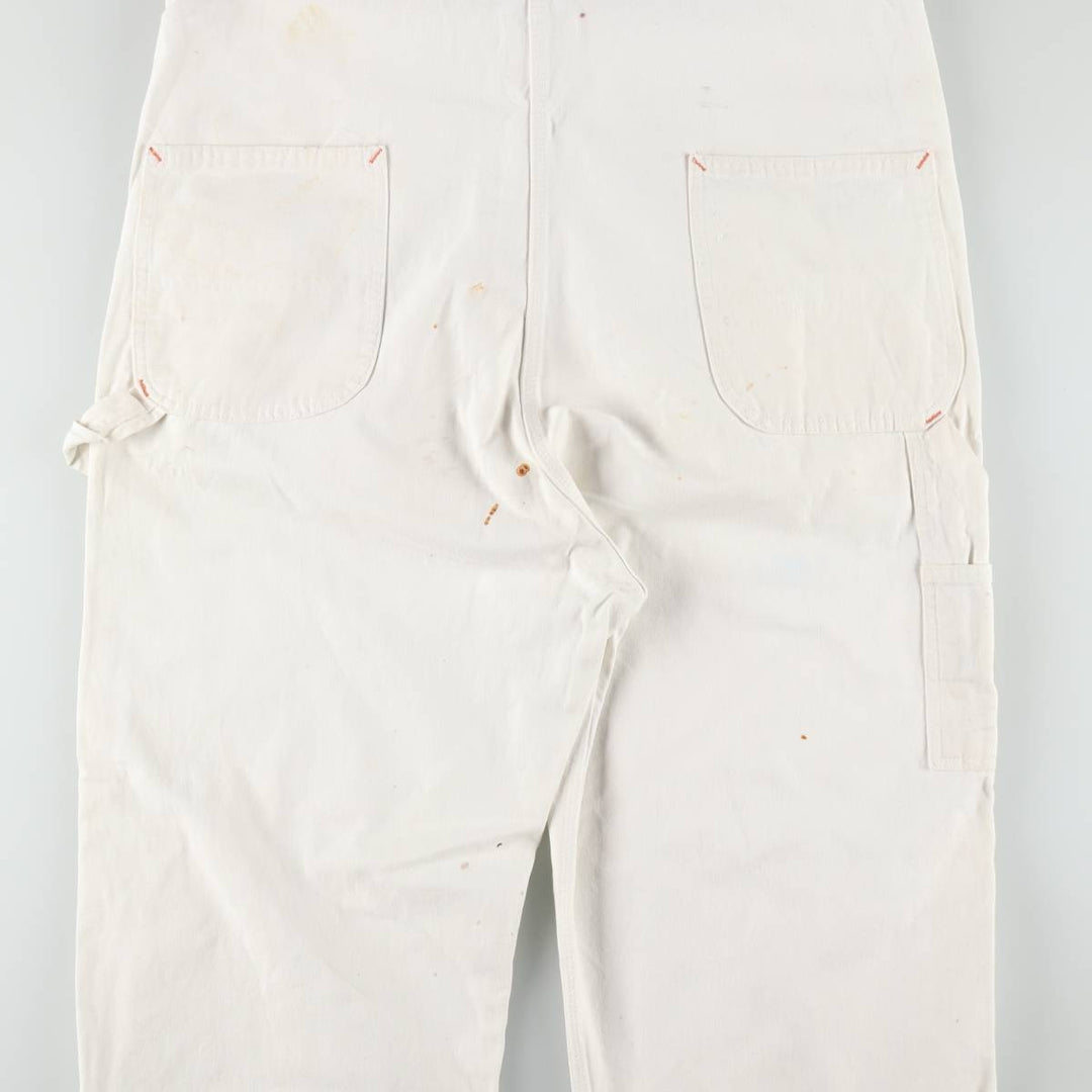 Big Yank denim overalls, made in the USA, men's size W39 (approx.). cotton white type Vintage Second Hand