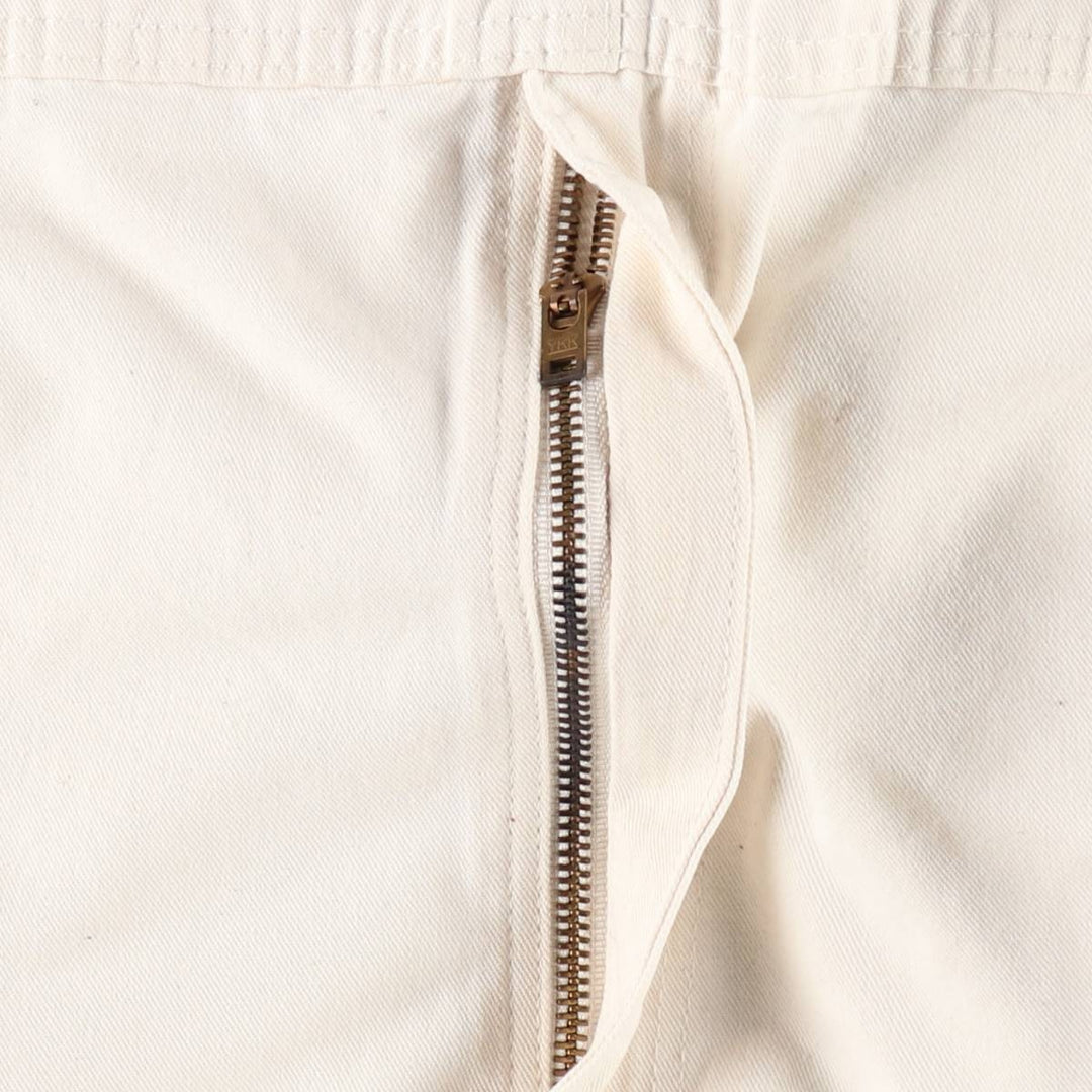 Carhartt denim overalls, men's size W46 (approx.) unclear white type Vintage Second Hand
