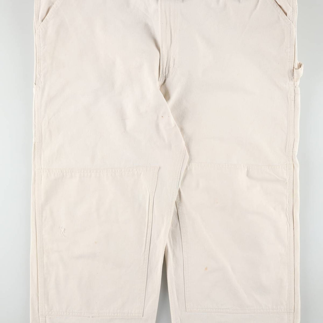 Carhartt denim overalls, men's size W46 (approx.) unclear white type Vintage Second Hand