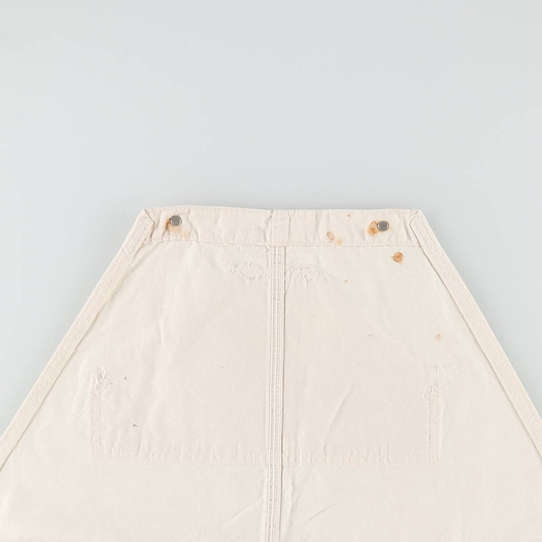 Carhartt denim overalls, men's size W46 (approx.) unclear white type Vintage Second Hand