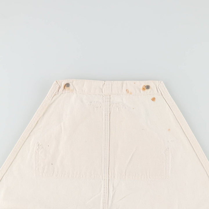 Carhartt denim overalls, men's size W46 (approx.) unclear white type Vintage Second Hand