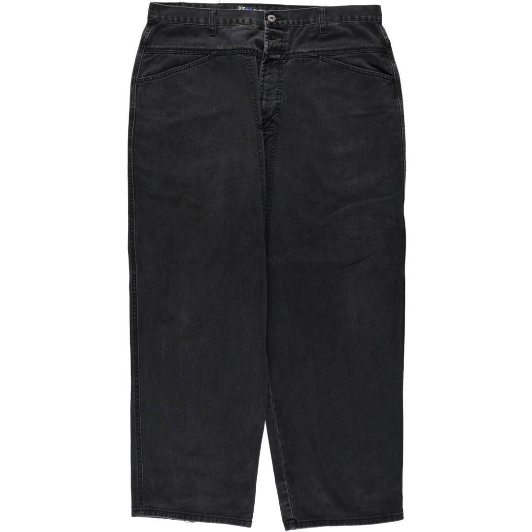 Marithé François Girbaud BLUE BRAND X AUTHENTIC FIT Black Denim Tapered Denim Pants (Men's W39 equivalent) cotton black type Vintage Second Hand