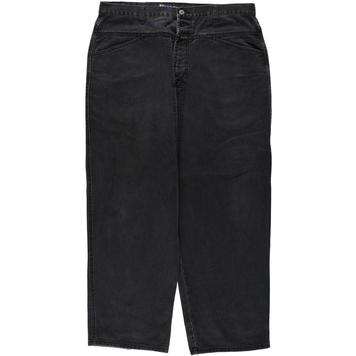 Marithé François Girbaud BLUE BRAND X AUTHENTIC FIT Black Denim Tapered Denim Pants (Men's W39 equivalent) cotton black type Vintage Second Hand