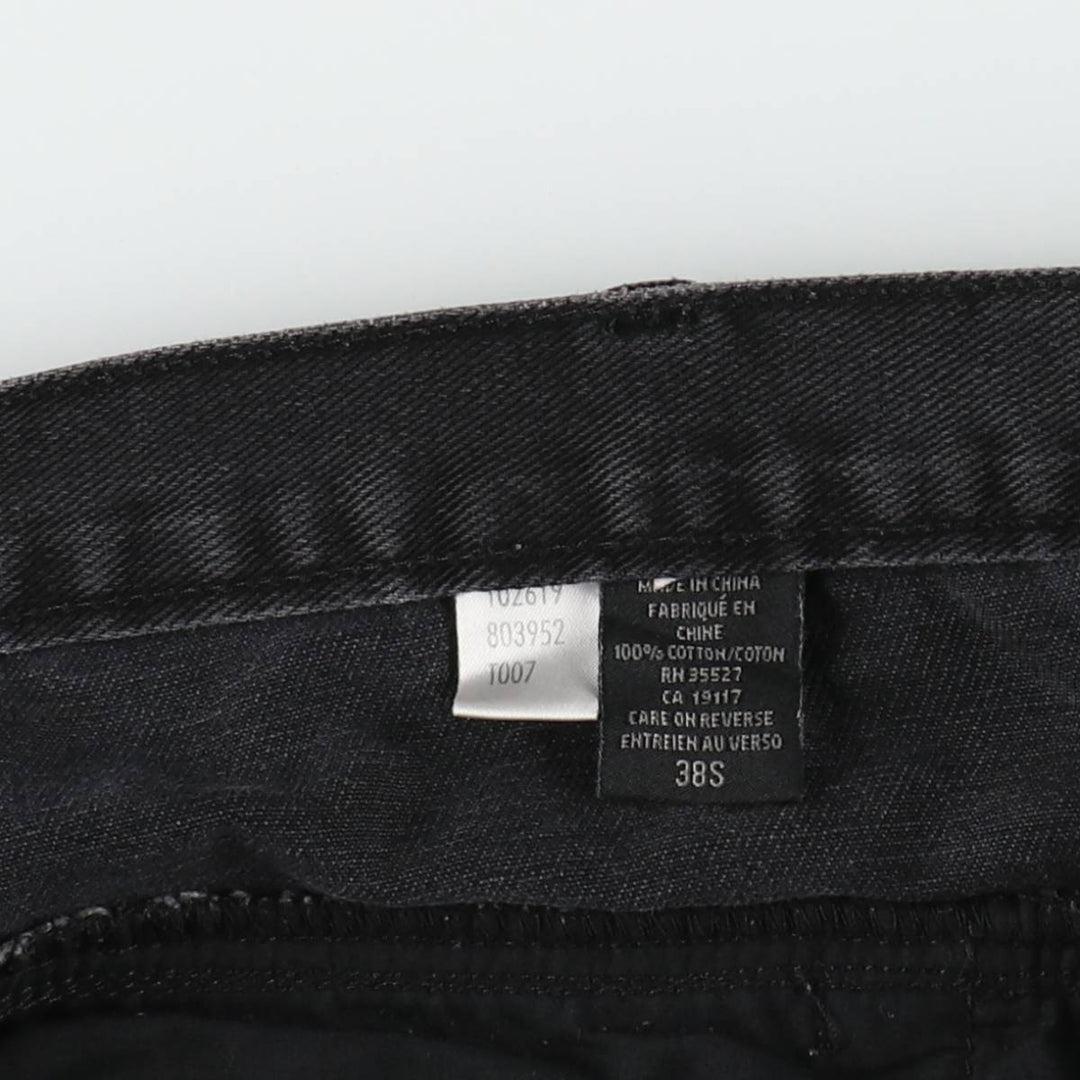 Marithé François Girbaud BLUE BRAND X AUTHENTIC FIT Black Denim Tapered Denim Pants (Men's W39 equivalent) cotton black type Vintage Second Hand