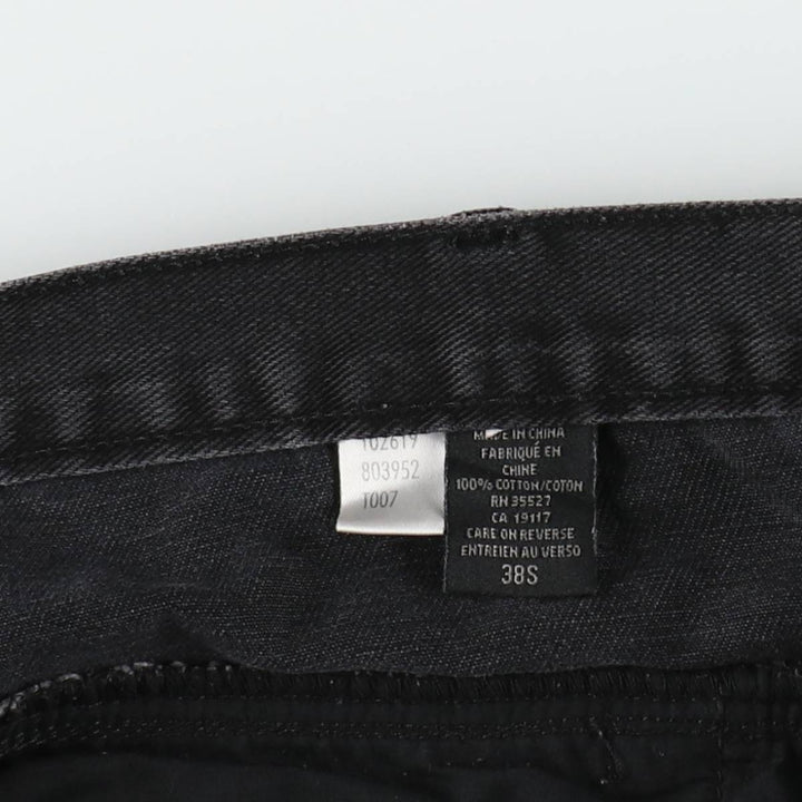 Marithé François Girbaud BLUE BRAND X AUTHENTIC FIT Black Denim Tapered Denim Pants (Men's W39 equivalent) cotton black type Vintage Second Hand