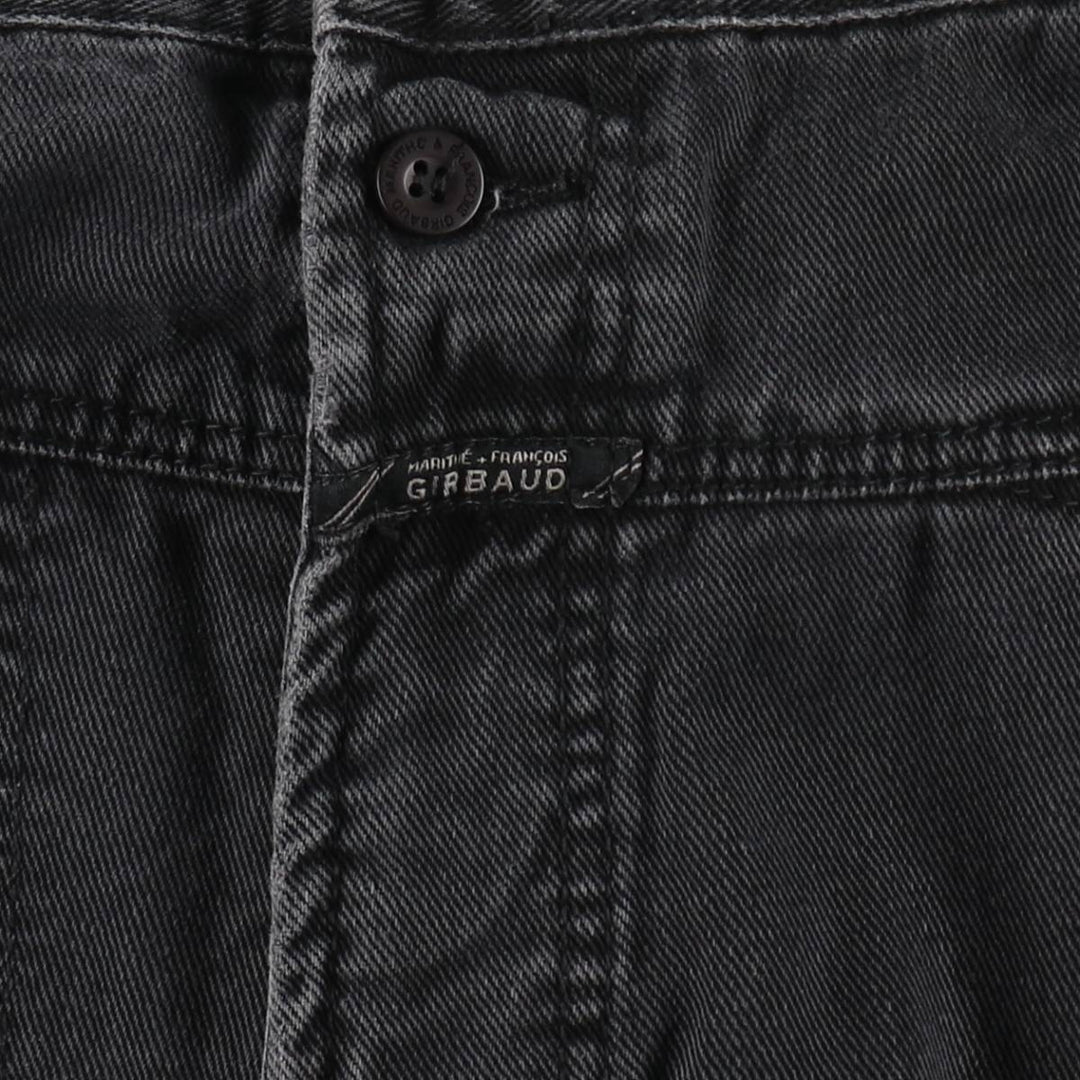 Marithé François Girbaud BLUE BRAND X AUTHENTIC FIT Black Denim Tapered Denim Pants (Men's W39 equivalent) cotton black type Vintage Second Hand