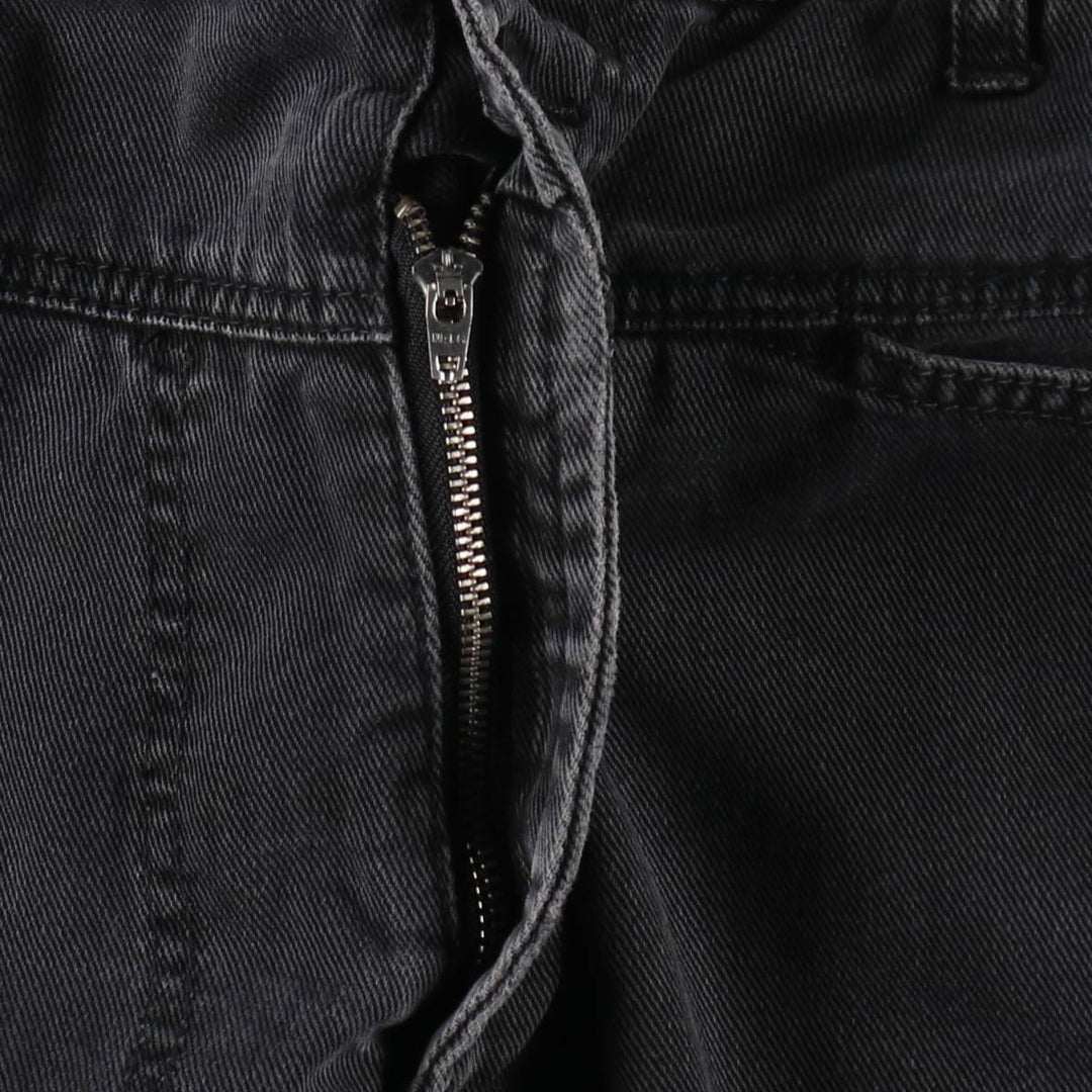 Marithé François Girbaud BLUE BRAND X AUTHENTIC FIT Black Denim Tapered Denim Pants (Men's W39 equivalent) cotton black type Vintage Second Hand