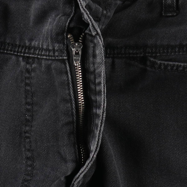 Marithé François Girbaud BLUE BRAND X AUTHENTIC FIT Black Denim Tapered Denim Pants (Men's W39 equivalent) cotton black type Vintage Second Hand