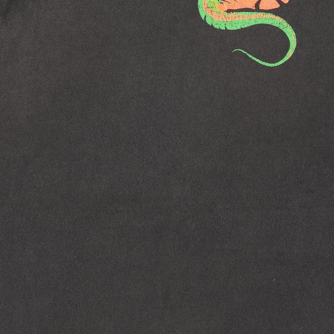 Vintage printed T-shirt from the 1990s, equivalent to men's size L. unclear black type Vintage Second Hand
