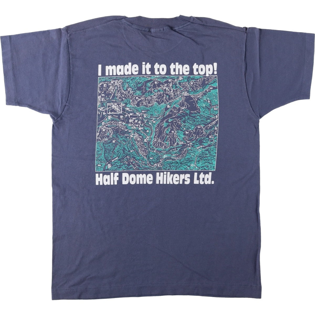 ~90'S Yosemite National Park Print T-Shirt, Men's Size M (Equivalent), Vintage unclear navy blue type Vintage Second Hand