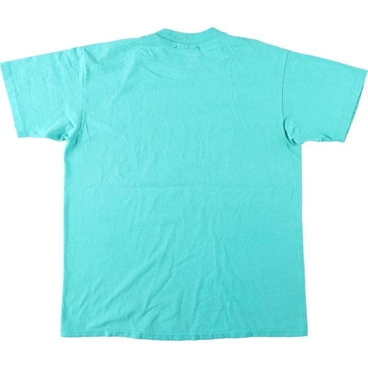 90'S Hanes BEEFY-T Blue Tag Souvenir T-Shirt, Made in USA, Men's XL Equivalent, Vintage cotton Emerald green Vintage Second Hand