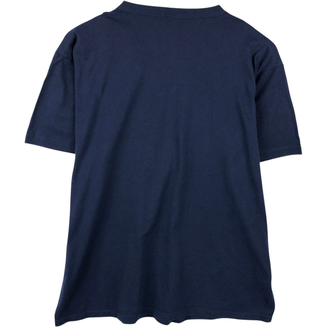 Vintage 90'S Russell print T-shirt, Made in USA, Men's XL polyester navy blue type Vintage Second Hand