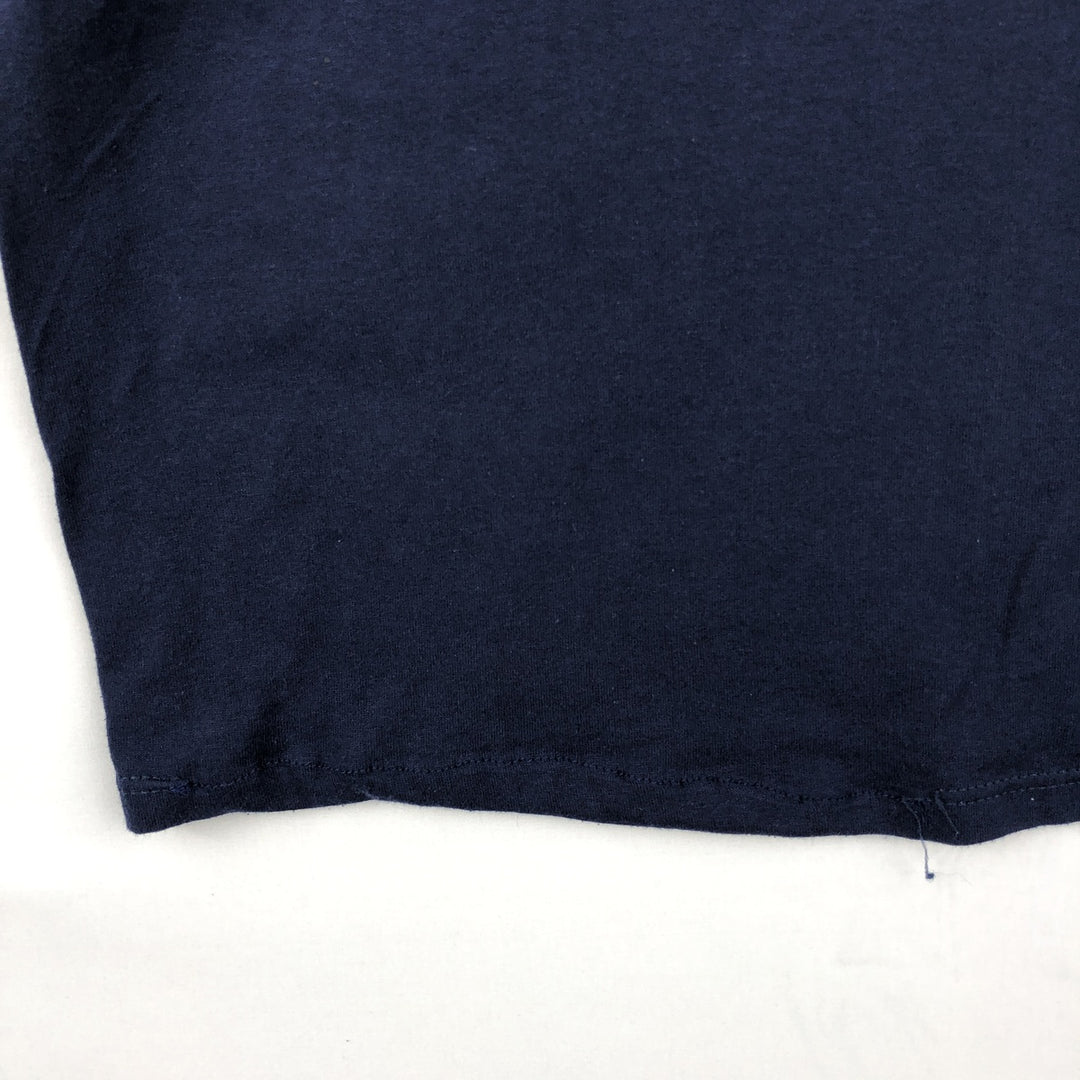 Vintage 90'S Russell print T-shirt, Made in USA, Men's XL polyester navy blue type Vintage Second Hand