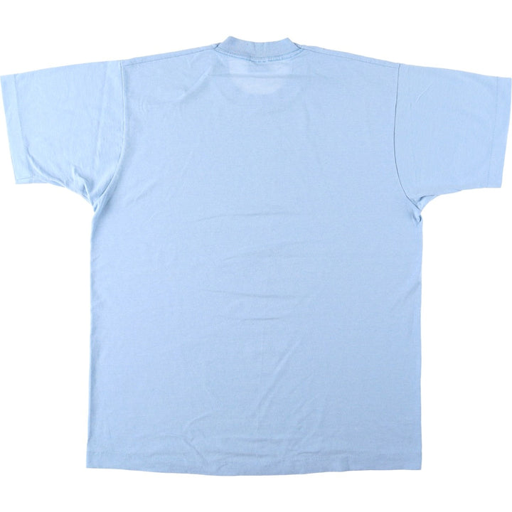 80s-90'S Screen Stars Best Print T-Shirt, Made in USA, Men's XL equivalent, Vintage cotton Blue type light blue Vintage Second Hand