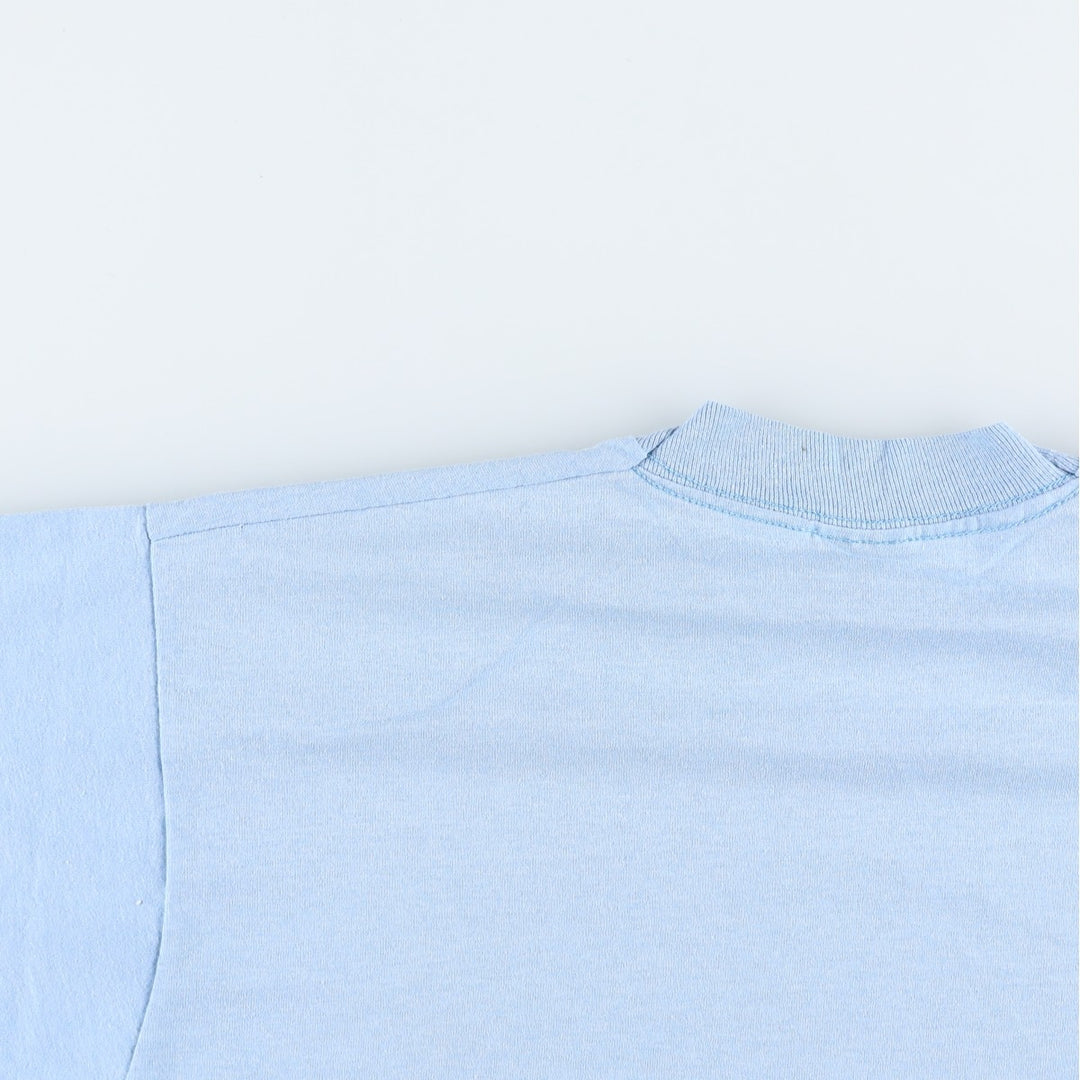 80s-90'S Screen Stars Best Print T-Shirt, Made in USA, Men's XL equivalent, Vintage cotton Blue type light blue Vintage Second Hand