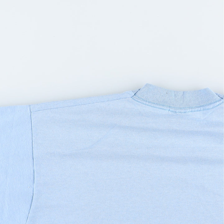 80s-90'S Screen Stars Best Print T-Shirt, Made in USA, Men's XL equivalent, Vintage cotton Blue type light blue Vintage Second Hand