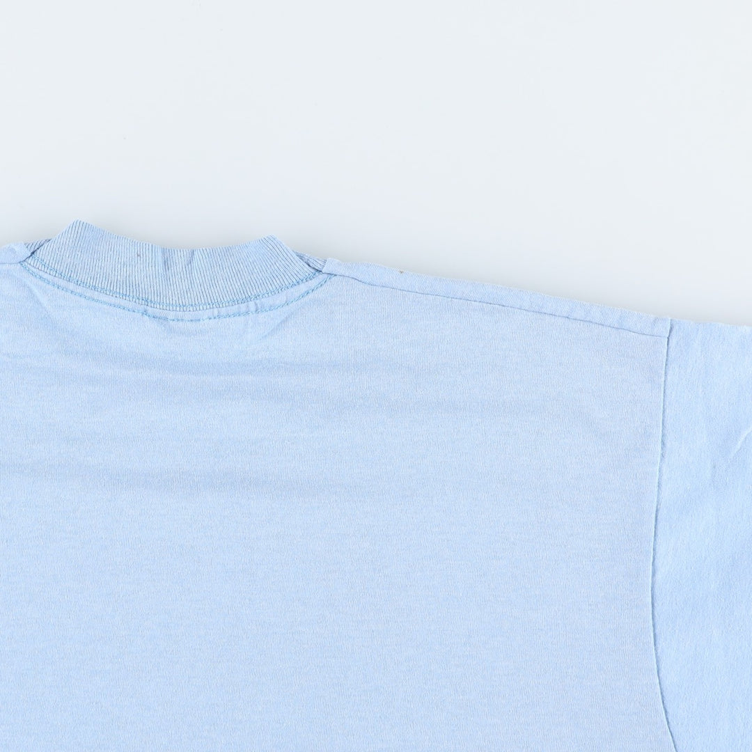 80s-90'S Screen Stars Best Print T-Shirt, Made in USA, Men's XL equivalent, Vintage cotton Blue type light blue Vintage Second Hand