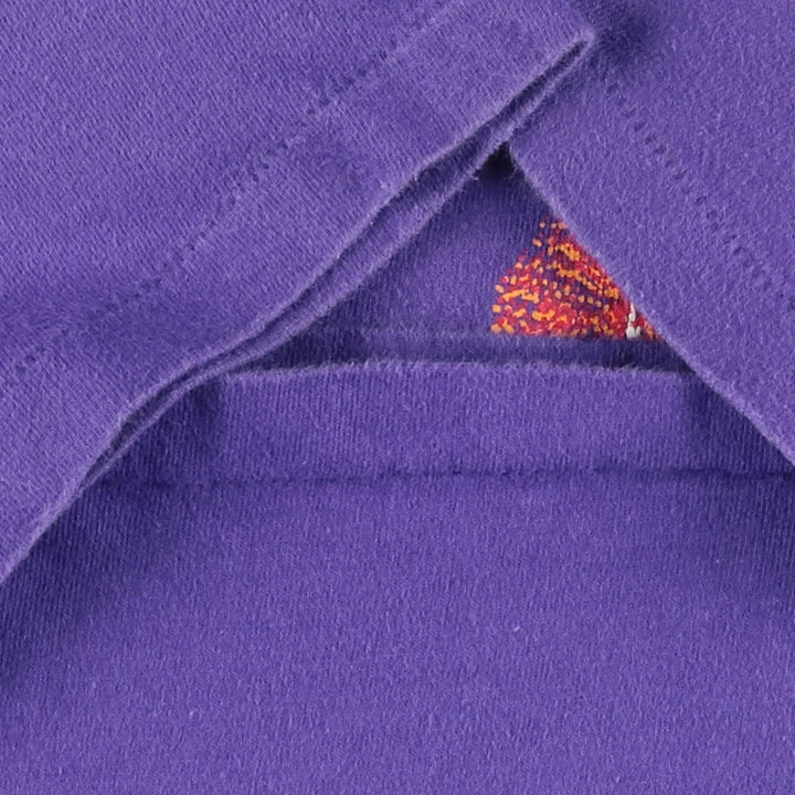 80'S Hanes BEEFY-T Blue Tag Theora Hamblett Art T-Shirt Made in USA Men's XL equivalent cotton purple type Vintage Second Hand