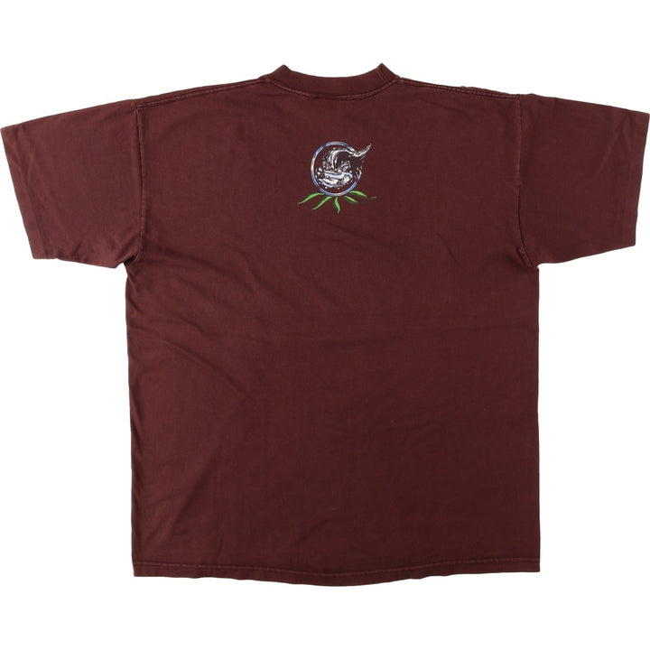 SKUNK Print T-Shirt, Made in USA, Men's XL (approx.), Vintage unclear chocolate Vintage Second Hand