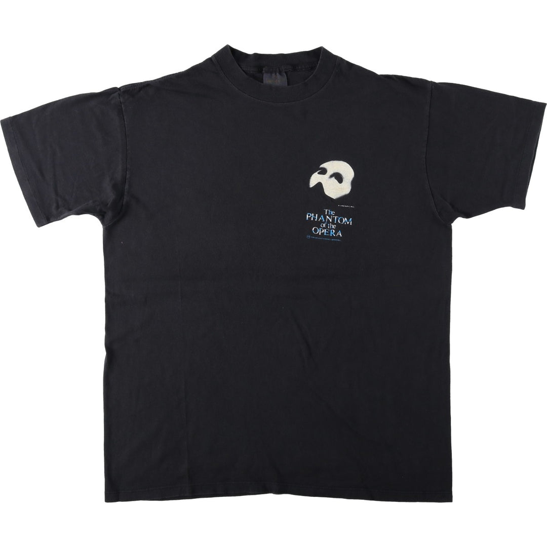 Touch of Gold The Phantom of the Opera Print T-Shirt (Men's XL equivalent) cotton black type Vintage Second Hand