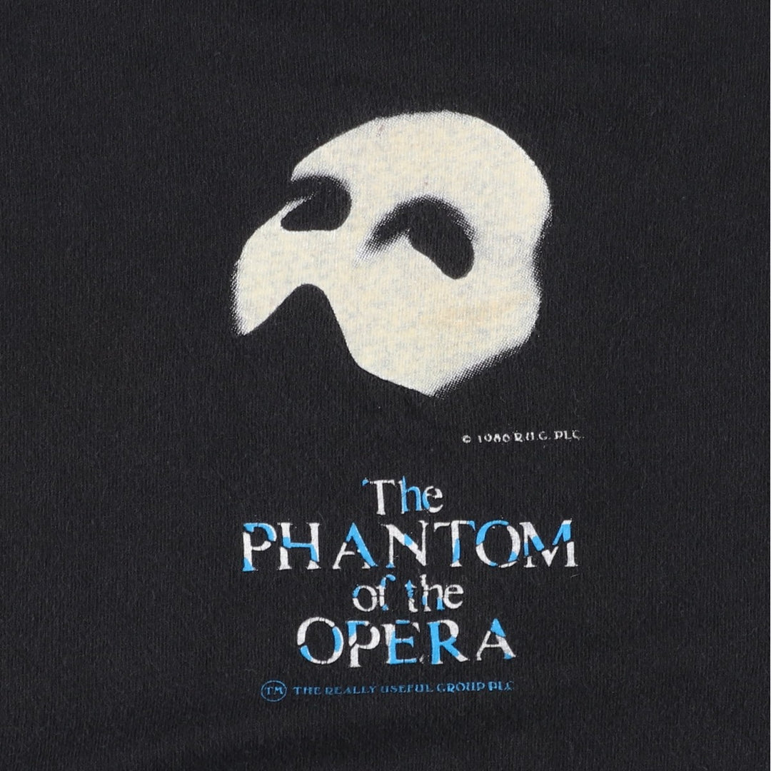 Touch of Gold The Phantom of the Opera Print T-Shirt (Men's XL equivalent) cotton black type Vintage Second Hand