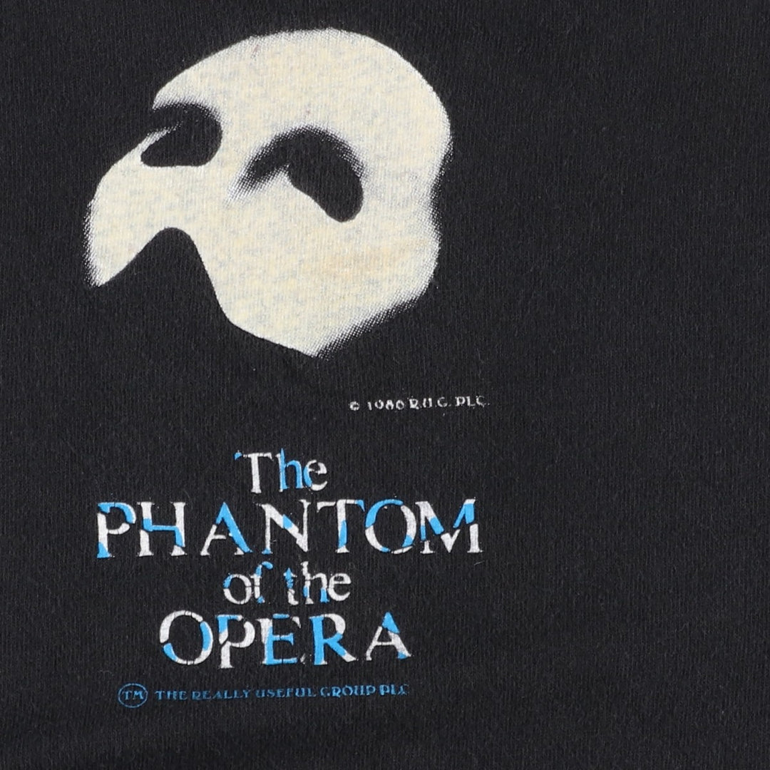 Touch of Gold The Phantom of the Opera Print T-Shirt (Men's XL equivalent) cotton black type Vintage Second Hand