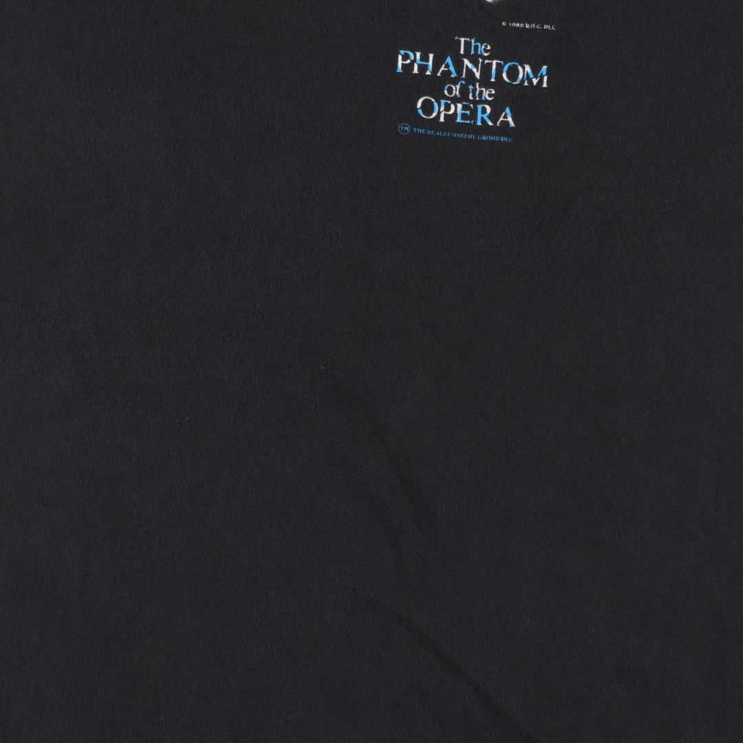 Touch of Gold The Phantom of the Opera Print T-Shirt (Men's XL equivalent) cotton black type Vintage Second Hand