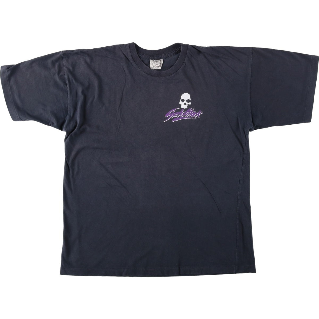 ~90'S The T-Shirt Factory Shark Attack Skull Pattern Print T-Shirt Men's Size L (Equivalent) Vintage cotton black type Vintage Second Hand