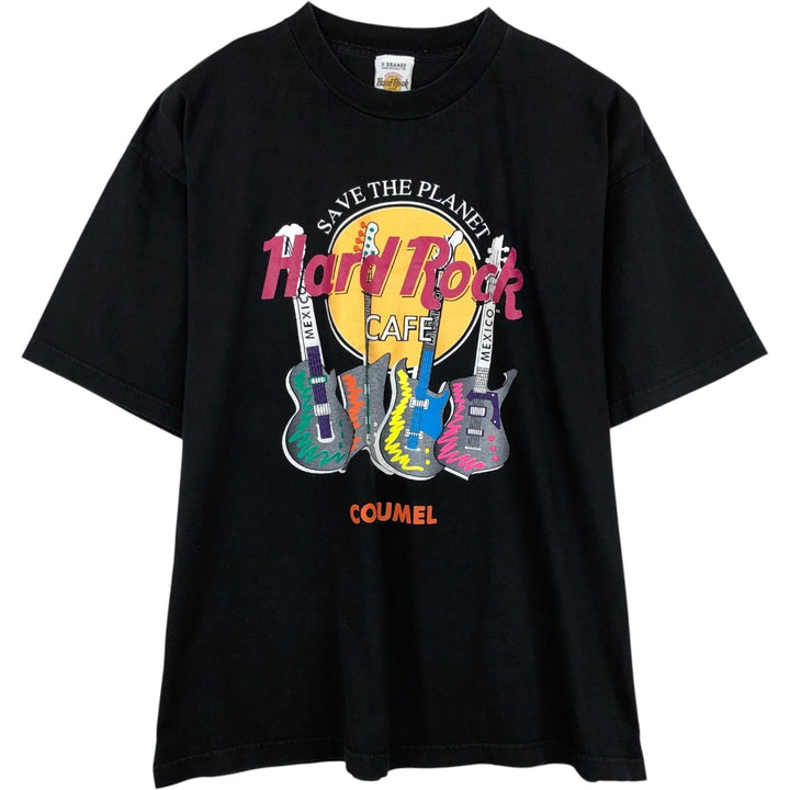 HARD ROCK CAFE Hard Rock Cafe Advertising T-shirt Men's XL size unclear black type Vintage Second Hand
