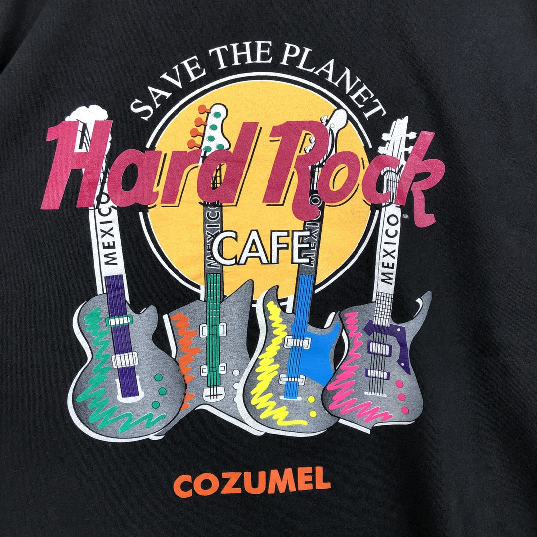 HARD ROCK CAFE Hard Rock Cafe Advertising T-shirt Men's XL size unclear black type Vintage Second Hand