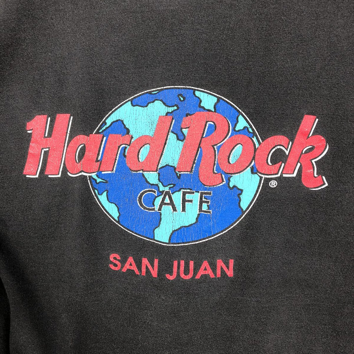 HARD ROCK CAFE Hard Rock Cafe Advertising T-shirt Made in USA Men's XL cotton black type Vintage Second Hand