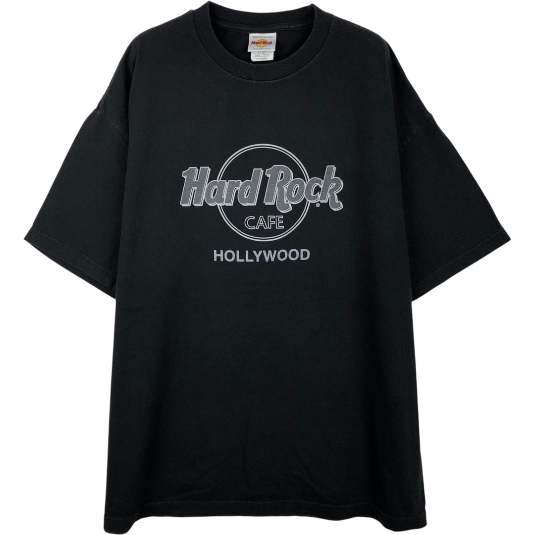90'S HARD ROCK CAFE Hard Rock Cafe Advertising T-shirt Men's XL Vintage cotton black type Vintage Second Hand