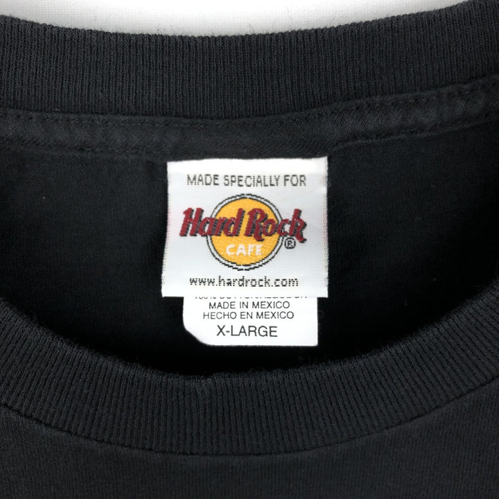 90'S HARD ROCK CAFE Hard Rock Cafe Advertising T-shirt Men's XL Vintage cotton black type Vintage Second Hand