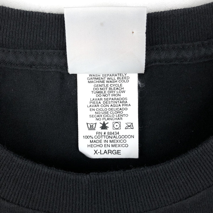 90'S HARD ROCK CAFE Hard Rock Cafe Advertising T-shirt Men's XL Vintage cotton black type Vintage Second Hand