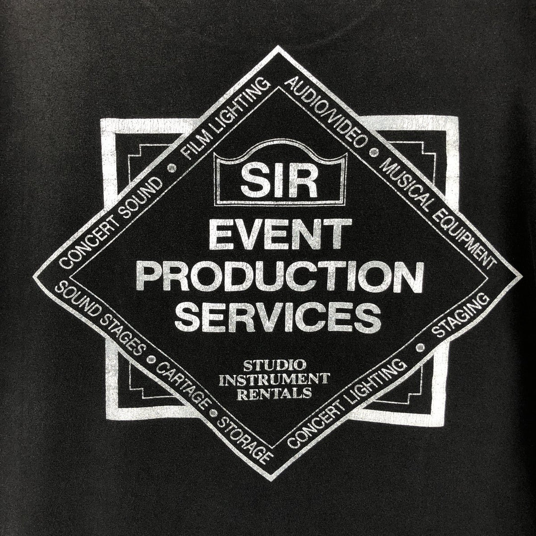 90'S ONEITA Advertising T-Shirt, Made in USA, Men's XL, Vintage cotton black type Vintage Second Hand