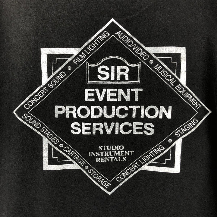 90'S ONEITA Advertising T-Shirt, Made in USA, Men's XL, Vintage cotton black type Vintage Second Hand