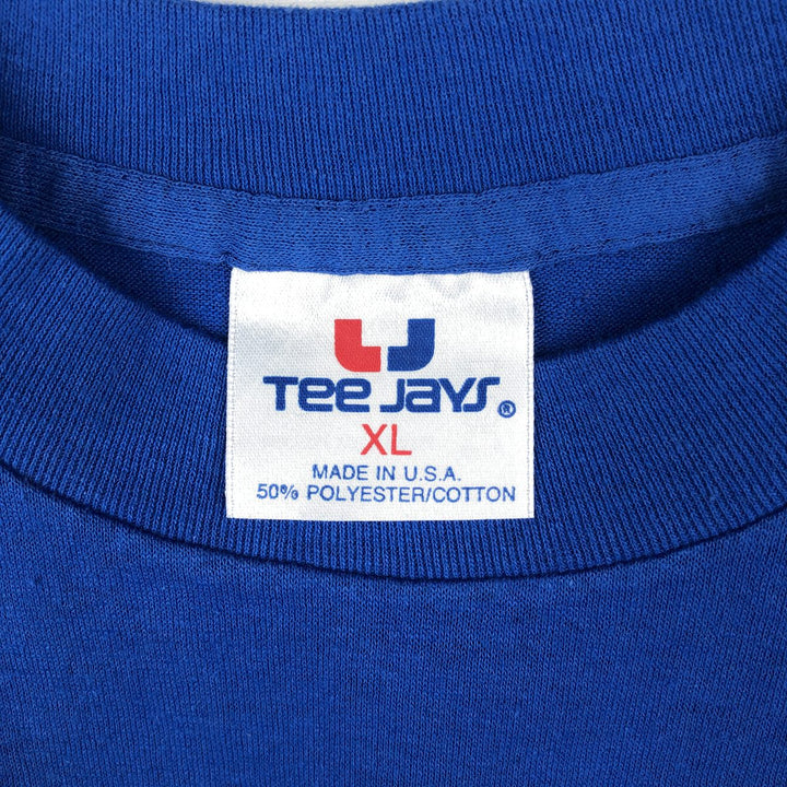 ~90'S Tee Jays Busch Gardens Advertising T-Shirt Made in USA Men's XL equivalent Vintage cotton blue type Vintage Second Hand