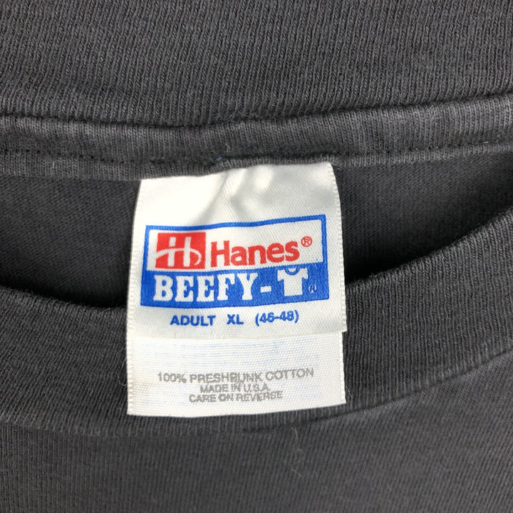 90'S Hanes BEEFY-T BCTEL Mobility Advertising T-Shirt, Made in USA, Men's XL equivalent, Vintage cotton black type Vintage Second Hand