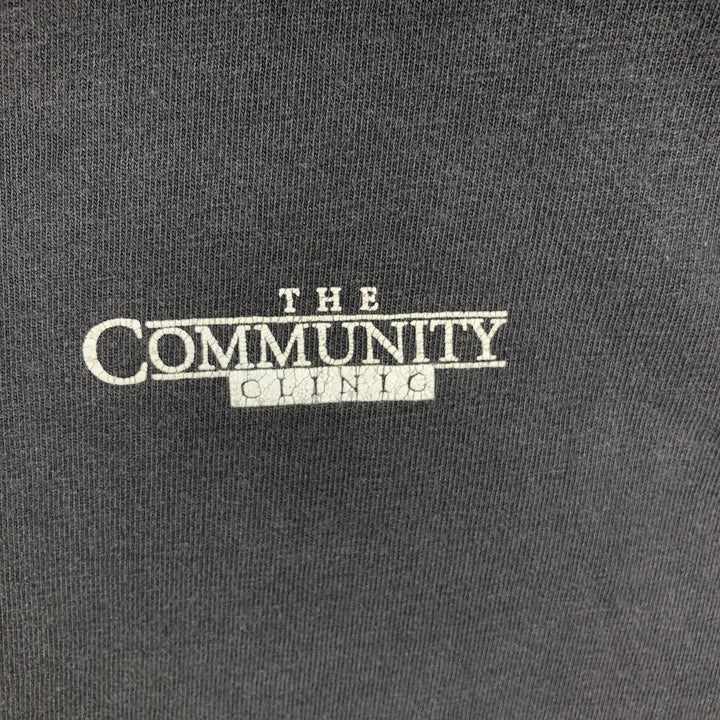 90'S Hanes BEEFY-T WILLY CHAVARRIA Community Center advertising T-shirt, Made in USA, Men's XL equivalent. cotton black type Vintage Second Hand