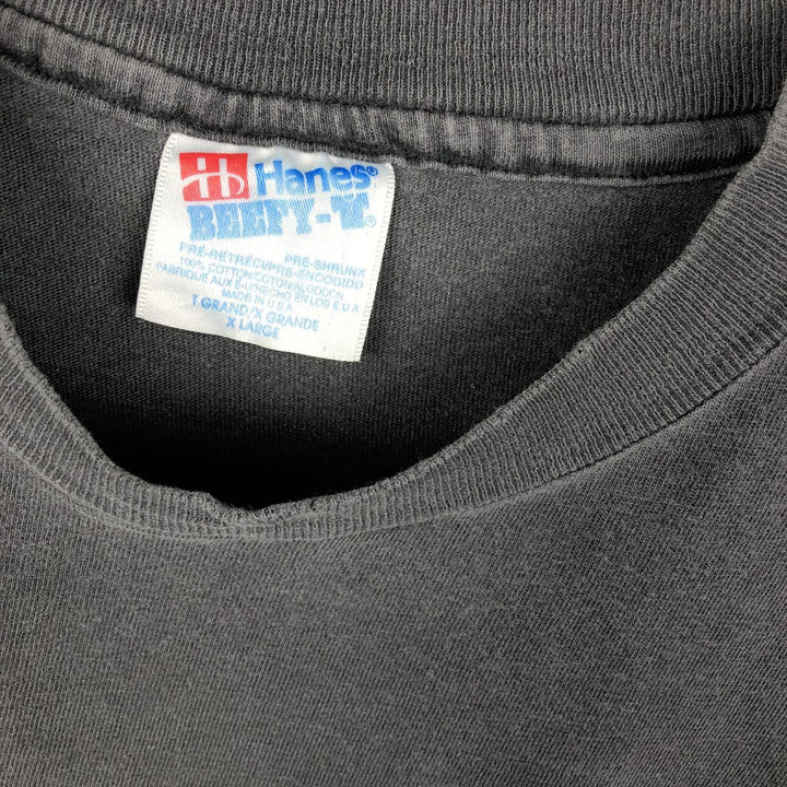 90'S Hanes BEEFY-T WILLY CHAVARRIA Community Center advertising T-shirt, Made in USA, Men's XL equivalent. cotton black type Vintage Second Hand