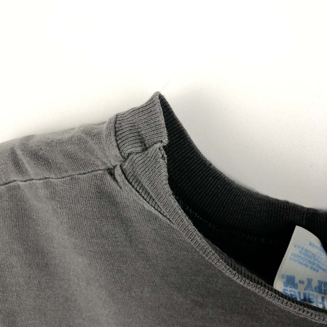 90'S Hanes BEEFY-T WILLY CHAVARRIA Community Center advertising T-shirt, Made in USA, Men's XL equivalent. cotton black type Vintage Second Hand
