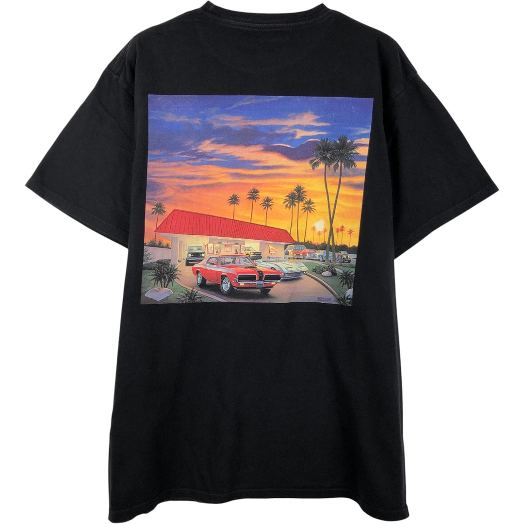 IN-N-OUT BURGER In-N-Out Burger Advertising T-shirt Made in USA Men's L size cotton black type Vintage Second Hand