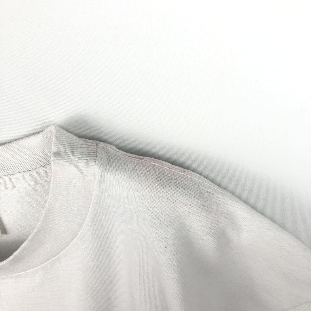 90'S TULTEX NASCAR Advertising T-Shirt, Men's XL equivalent, Vintage cotton white type Vintage Second Hand
