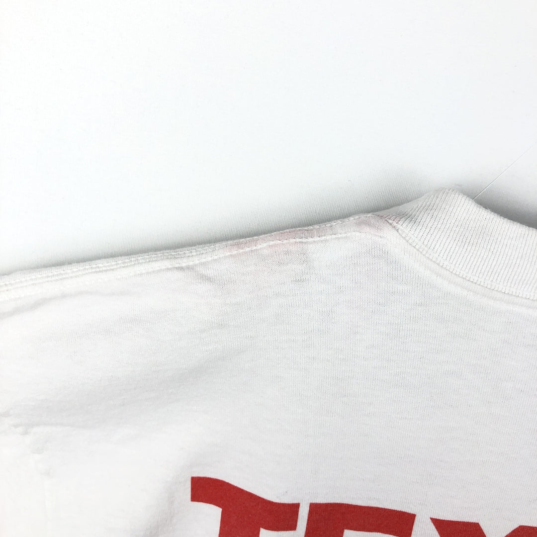 90'S TULTEX NASCAR Advertising T-Shirt, Men's XL equivalent, Vintage cotton white type Vintage Second Hand