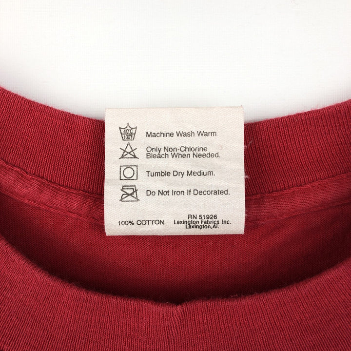 90'S Planet Hollywood Advertising T-Shirt, Made in USA, Men's Size L (approx.), Vintage cotton red type Vintage Second Hand